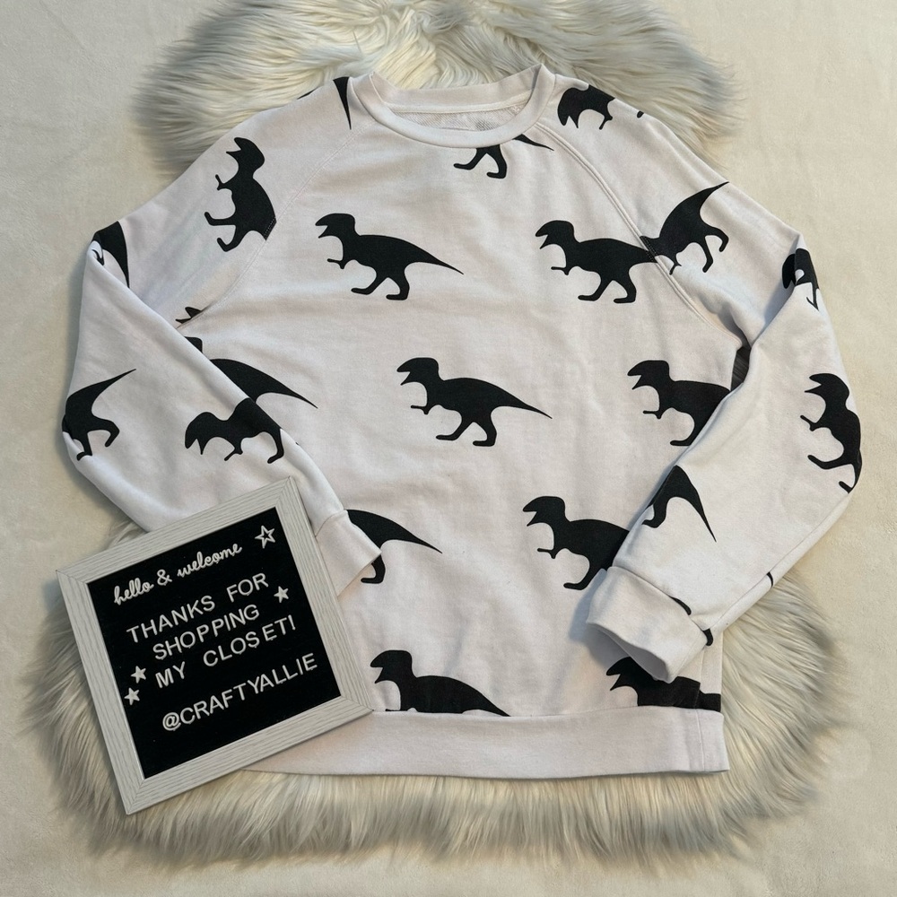 21Men Dinosaur Print Sweatshirt | Men’s Small